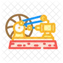 Dampf Motor Industrie Symbol