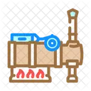 Dampf Angetrieben Pumpe Symbol
