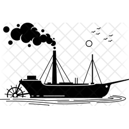 Dampfschiff  Symbol