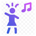 Dancing Woman Dance Party Icon