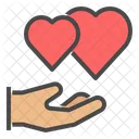 Dando amor  Ícone