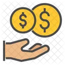 Dando dinero  Icono