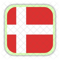 Danemark Flag Icône