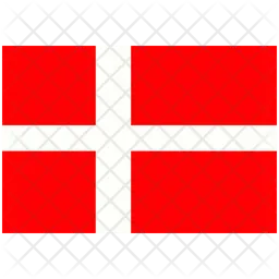 Dänemark Flag Symbol