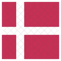 Danemark Flag Icône