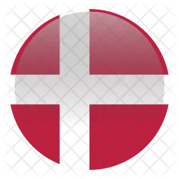 Dänemark Flag Symbol