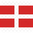 Dänemark Flagge  Symbol