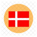 Dänemark Flagge  Symbol