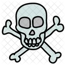 Poisonous Danger Skull Icon