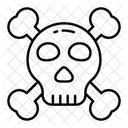Danger Crossbones Skull Icon