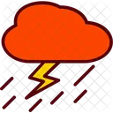 Danger Lightning Rain Icon