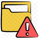 Danger Folder Warning Alert Icon