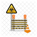 Police Line Barrier Crime Icon
