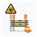 Police Line Barrier Crime Icon