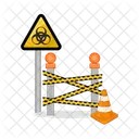 Danger Line Barrier Crime Icon