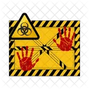 Danger Line Barrier Crime Icon