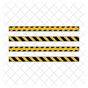 Danger Line Police Line Barrier Icon