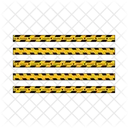 Danger Line Police Line Barrier Icon