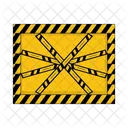 Danger Line Police Line Barrier Icon