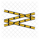Danger Line Police Line Barrier Icon