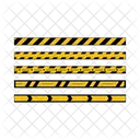 Danger Line Police Line Barrier Icon