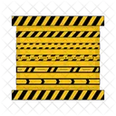 Danger Line Police Line Barrier Icon