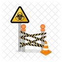 Danger Line Police Line Barrier Icon
