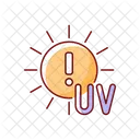 Uv Danger Rays Icon