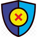 Bouclier Non Protege Securite Icône