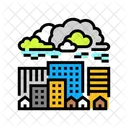 Dangerous Glowing Cloud Icon