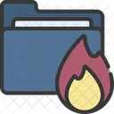Dangerous Folder Folder Having Virus Folder Having Malware Icon
