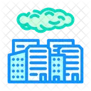 Dangerous Glowing Cloud Icon