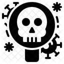 Solid Virus Glass Icon