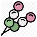 Dango Dumpling Sweet Japanese Mochi Skewer Japan Icon