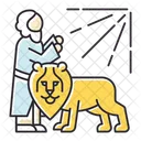 Daniel in lion den  Icon