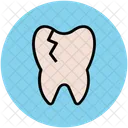 Danificado Dente Humano Ícone