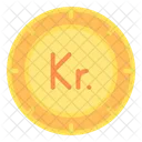 Danish Krone Currency Coin Icon