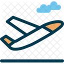 Abheben Flugzeug Flugzeug Symbol