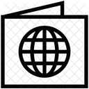 Dans Le Monde Entier Globe Passeport Icône