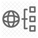 Dans Le Monde Entier Mondial Reseau Icône