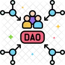 Dao Decentralised Autonomous Organisation  Icon