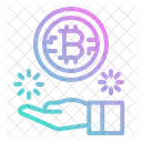 Cripto Mano Dar Dinero Digital Icon