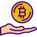 Dar bitcoins  Icono