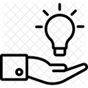 De Uma Lampada Criativa De Uma Ideia Uma Nova Luz Ícone