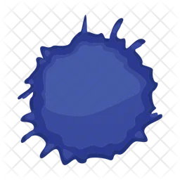 Dark blue splash  Icon
