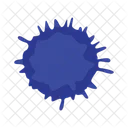 Dark blue splash  Icon