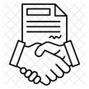 Dark Deal Contract Illegal Contract Currency Icon