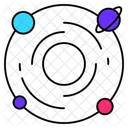 Hole Nebula Atom Icon