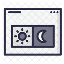 Dark Mode Website Webpage Icon