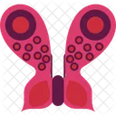 Dark Pink Butterfly Butterfly Insect Icon